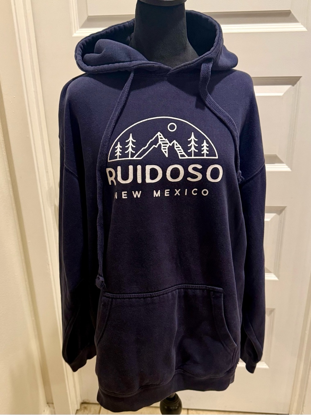 Ruidoso New Mexico Navy Graphic Hoodie